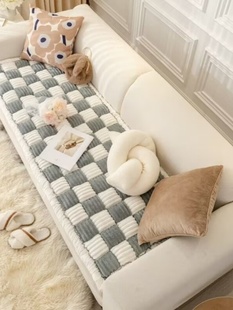 沙发垫四季通用坐垫轻奢现代简约高端防滑布艺实木皮沙发垫布韩式