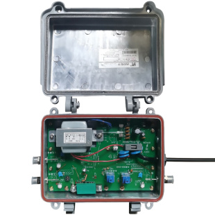 1分2有线电视野外信号放大器楼栋型增强有线闭路数字分配30台
