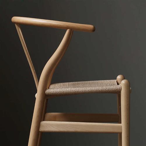 禅意小茶椅实木休闲椅免漆原木色实木茶椅子现代中式茶椅组合简约