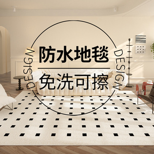 地毯客厅2024新款法式地垫沙发复古轻奢高级感奶油风卧室免洗可擦