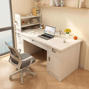 书桌家用电脑桌台式卧室女生带抽屉学生写字桌子简约办公桌工作台
