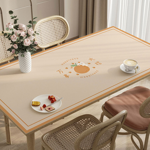 2022新款餐桌垫桌布防水防油免洗防烫长方形电视柜茶几垫皮革台布