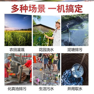 电动车抽水机无刷直流切割污水泵48V60V72通用家用化粪池泥浆排污