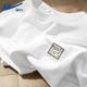 回力短袖t恤男2024新款夏季男士白色大码圆领纯棉休闲半袖青少年