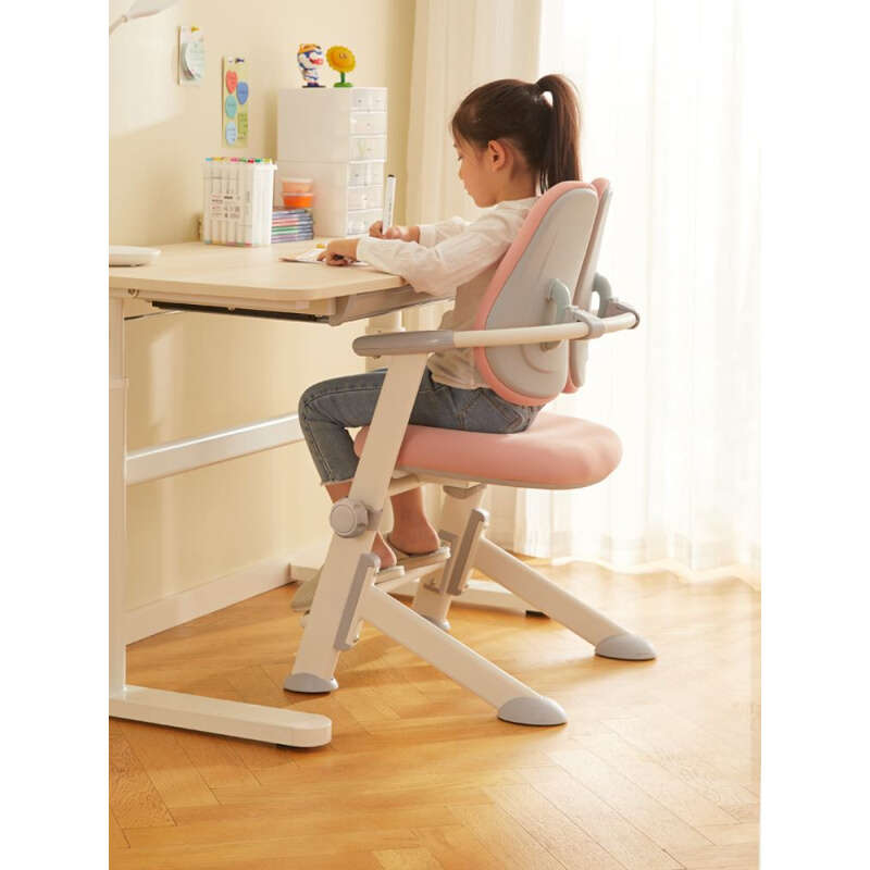 八九间米粒儿童学习椅子可升降调节写字座椅小学生靠背家用书桌凳
