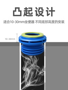 潜水艇马桶密封圈法兰圈防臭一体式加厚坐厕坐便器垫圈下水配件