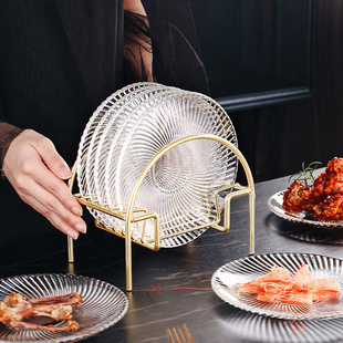 网红创意吐骨碟食品级家用玻璃水果零食盘子吐骨头餐桌垃圾盘碟子