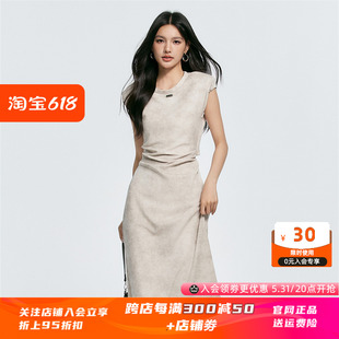 CHILL ZOE 后背镂空连衣裙 2024新款女夏季长裙超好看连身裙