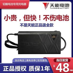 天能正品原装石墨烯48v60v72v20ah铅酸电池新国标电动车充电器