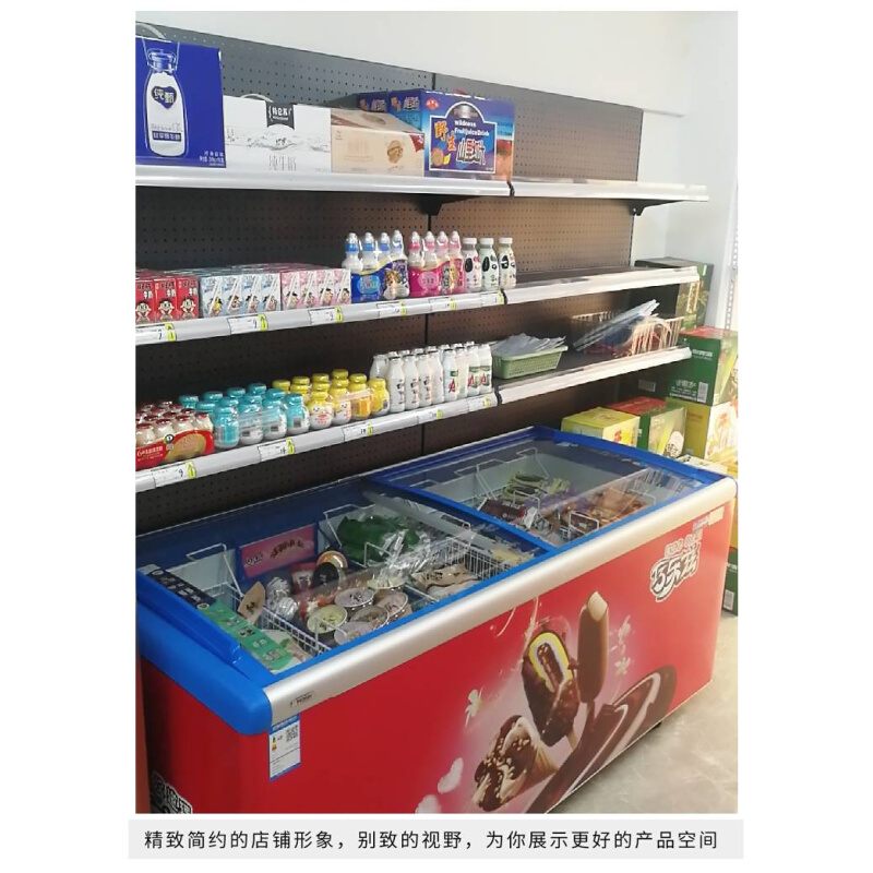 新品超市放冰箱上方货架便利店冰箱冰柜展示架饮料货架子商用