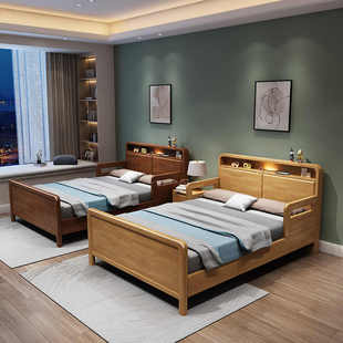 全实木单人床1米2老年人床护理床1米小床1.35米家用敬老院专用床