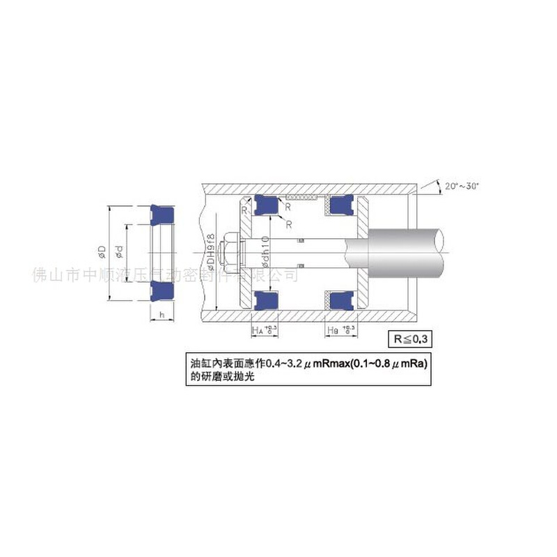 中顺密封 台湾正品DZ D-7型孔轴通用 注塑机油封 鼎基密封件U型圈