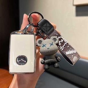 适用20-21款次世代马自达3昂克赛拉钥匙壳CX30改装替换式钥匙包套