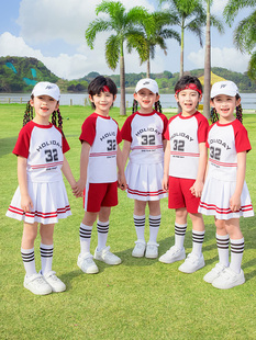六一儿童啦啦队比赛小学生班服套装夏季运动会开幕式校服演出服装