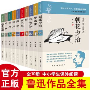 鲁迅作品精选全十册 朝花夕拾呐喊狂人日记华盖集坟花边文学野草 现当代文学散文随笔 经典全集读本 六七年级阅读书必课外阅读书籍