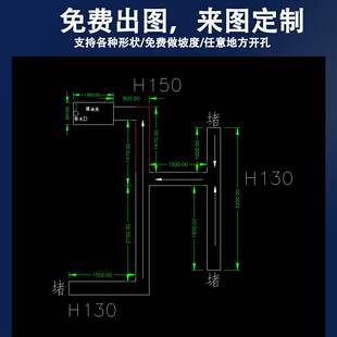 304不锈钢地沟排水沟水槽凹槽线性厨房下水道成品U型槽定制水篦子