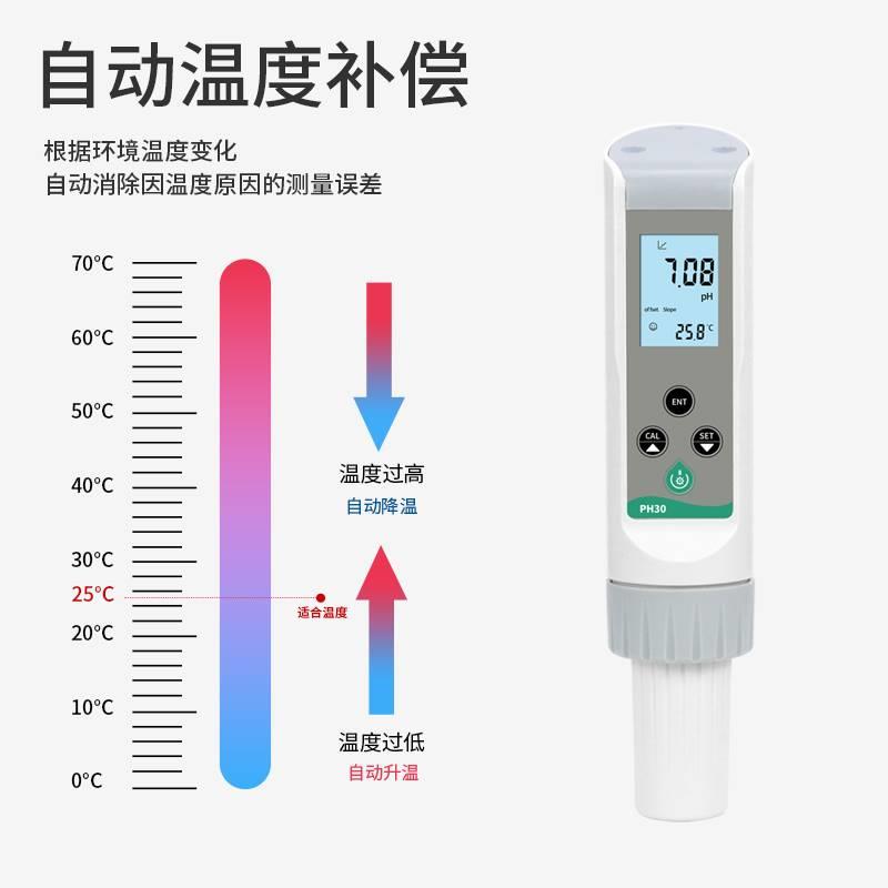 馒头面团PH计酸碱度测试仪纸张布料皮肤专用检测笔老面PH值酸度计