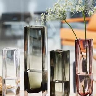 郁金香花瓶摆件客厅插花轻奢高档玻璃大口径高端法式高款水培