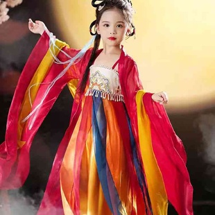 女童汉服两件套夏季中国风女孩儿童古装古风2023新款中大童唐制