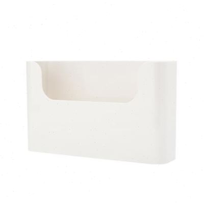 一番优选 白色壁挂式免打孔收纳盒粘贴式挂式置物架悬挂式整理盒