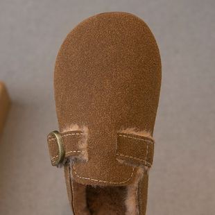 儿童棉拖鞋包头2023冬季新款男童鞋子女童棉鞋居家加绒保暖防滑潮