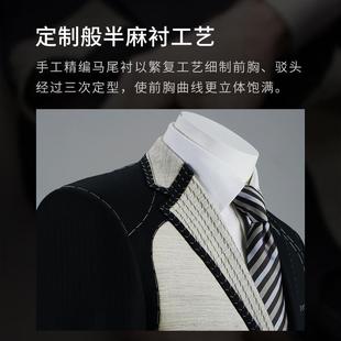 【VBC进口】高端羊毛西服套装男商务正装新郎结婚礼服男士西装