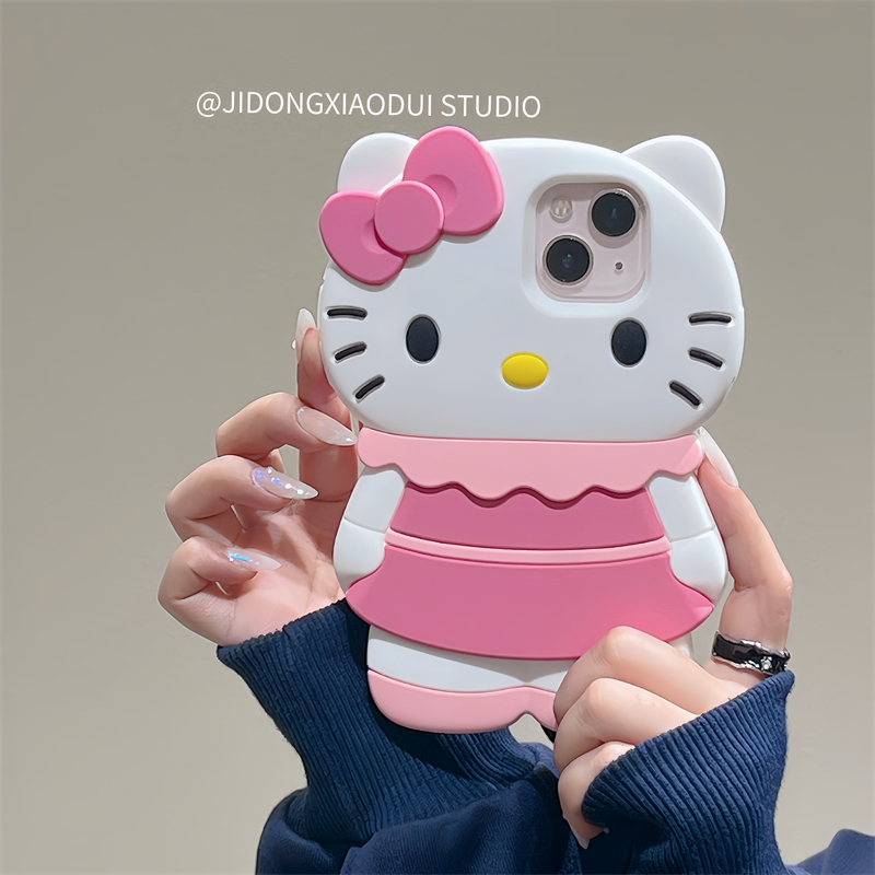 马东锡同款Hellokitty适用iPhone15promax手机壳苹果14pro新款11网红15小众14女13pro硅胶12防摔全包手机套软