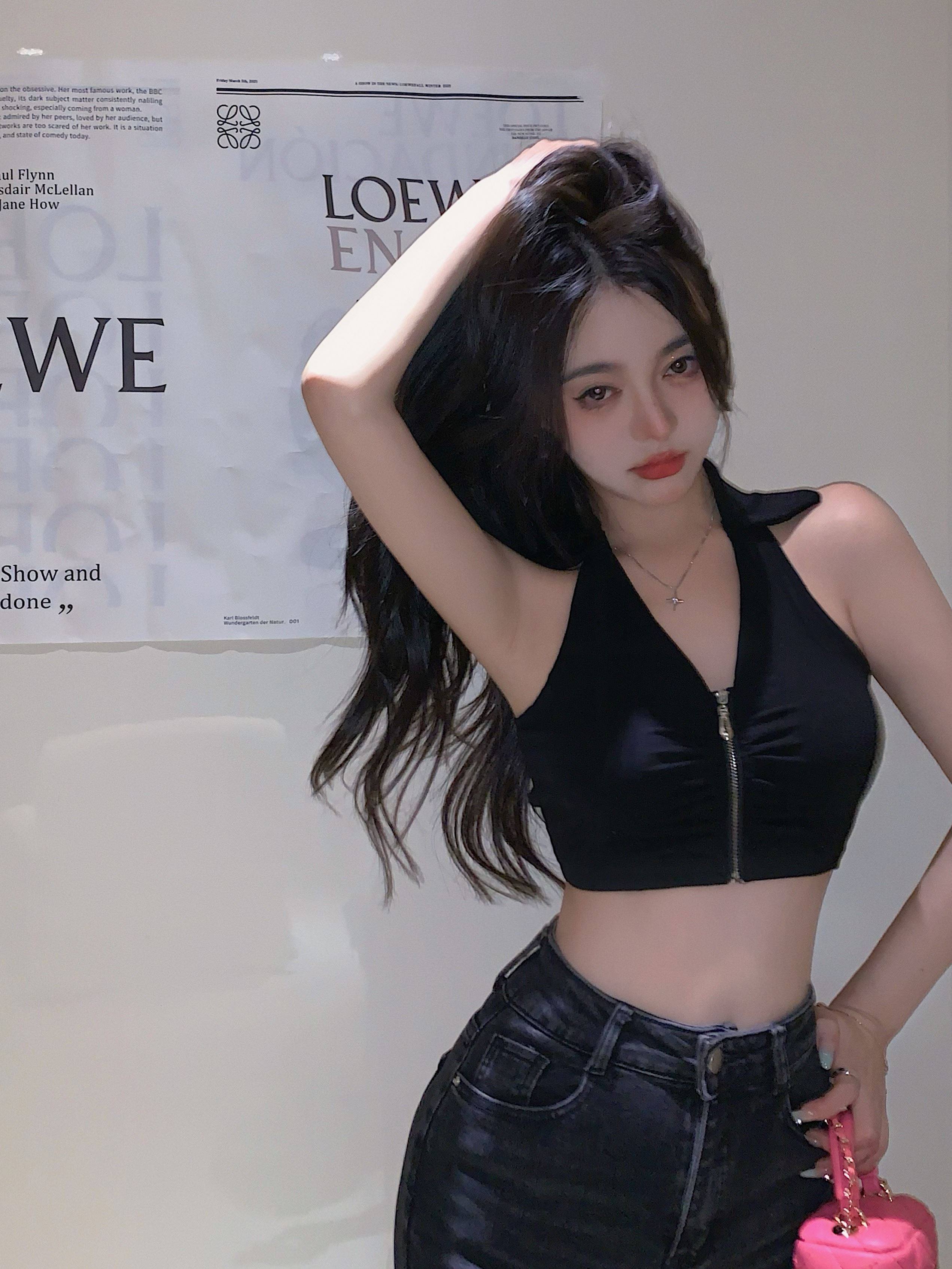 网红直播女装主播服装上镜酒吧性感短款吊带背心外穿辣妹无袖上衣