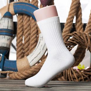春夏中筒袜子纯棉男童白色袜子学生袜儿童运动袜全棉女童短袜子薄