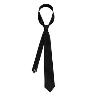 日系JK/DK领带经典黑色100%真丝日系领带 8CM宽 男/女通用学生