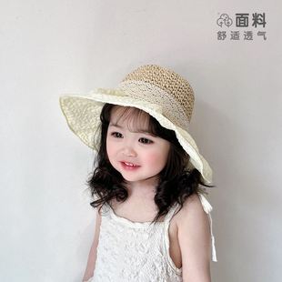 宝宝帽子春秋季婴儿遮阳帽夏季男宝女宝网款草帽儿童防晒渔夫帽