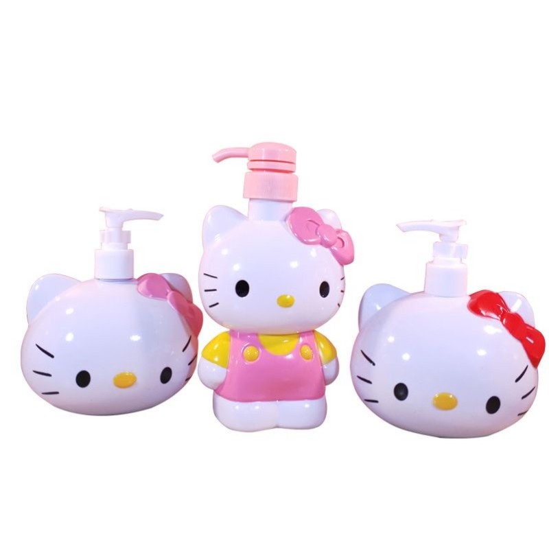 hellokitty沐浴露洗手液分装瓶可爱凯蒂猫洗发水洗洁精按压瓶宿舍