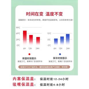 儿童保温杯316食品级小学生幼儿园男女孩上学专用防摔带吸管水杯