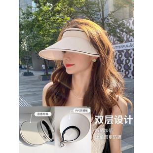 OVANCY强遮光日本UV防晒帽女夏季防紫外线遮阳帽大沿遮脸空顶帽子