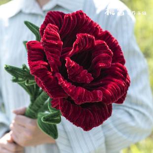 扭扭棒手工DIY巨型玫瑰花情人节七夕男女朋友生日礼物花朵材料包