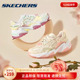 Skechers斯凯奇桃花鞋官网正品老爹鞋2024夏樱花少女运动休闲女鞋