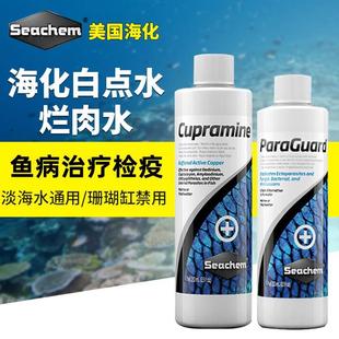 美国海化白点水 烂肉水海水鱼小白点感染检疫海缸铜药 珊瑚缸不可