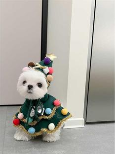 宠物衣服狗狗冬季圣诞节装饰道具猫咪小型犬可爱圣诞帽口水巾围脖