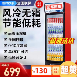 全国包邮饮料展示柜冷藏冰柜保鲜双开门冷饮冷柜商用单门啤酒立式