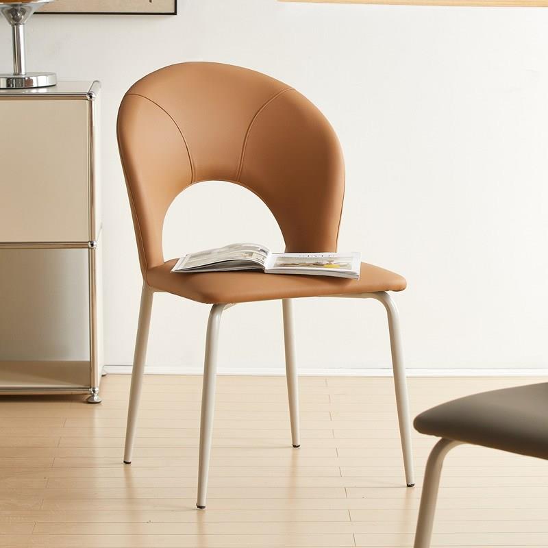 北欧餐椅网红设计师镂空椅子家用餐桌椅靠背凳子意式极简软包椅