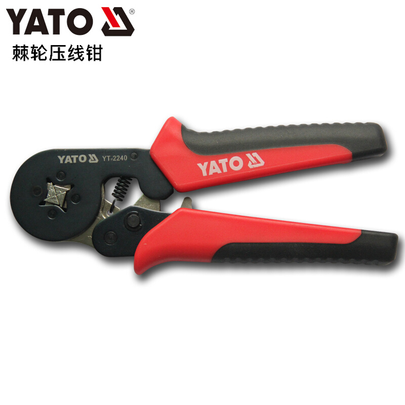 欧洲YATO工具棘轮压线钳多功能四方端子压接钳YT-2240 2305