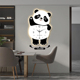 熊猫装饰挂钟脚丫摇摆家用客厅新款时钟大气简约现代创意餐厅钟表