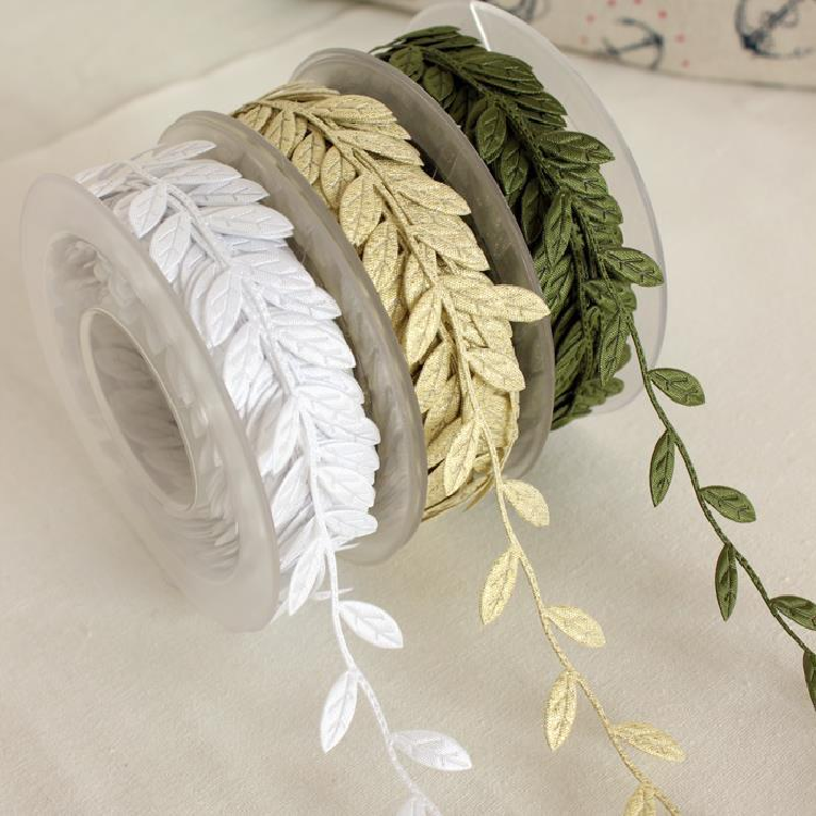 枝叶花边装饰材料手工辅料丝带彩色绳子礼品包装带子