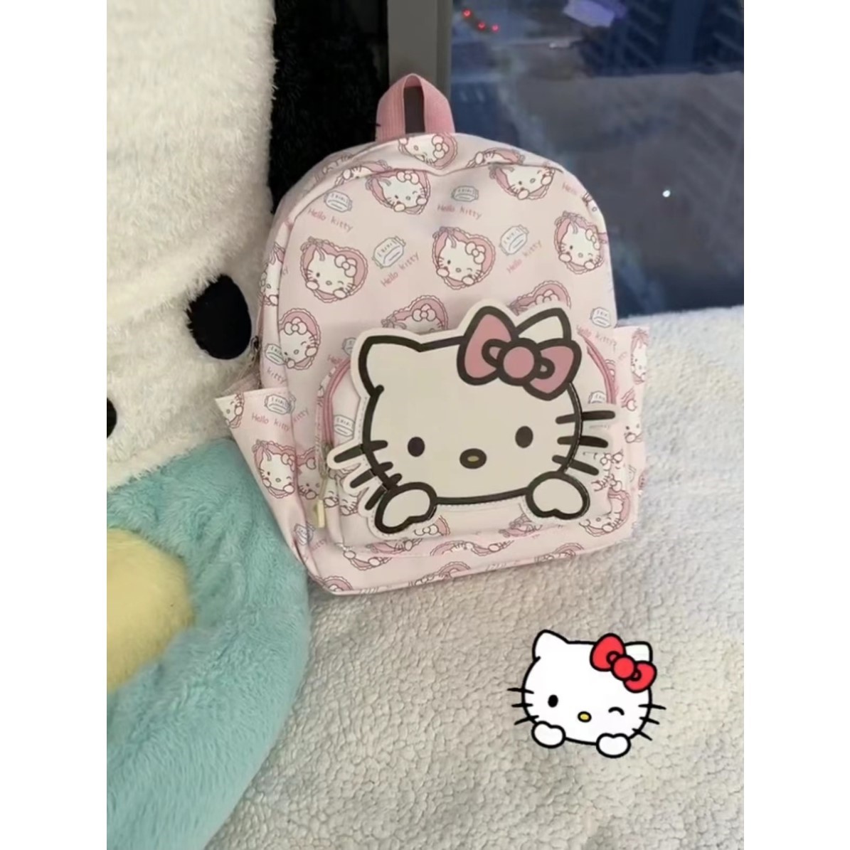 HelloKitty书包3一6年级女大学生双肩幼儿园背包高颜值2024新款