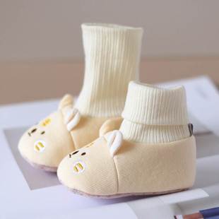 网红婴儿鞋袜0一6月地板袜男宝女儿童室内软鞋十个月宝宝鞋子加厚