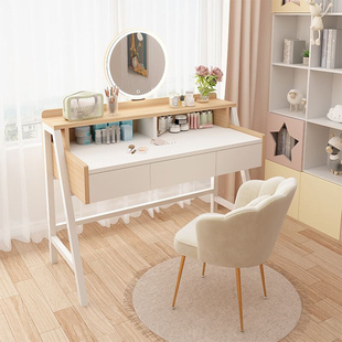 新款梳妆台卧室化妆桌现代简约小型小户型网红女生桌子镜子一体化