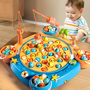 儿童玩具磁性钓鱼宝宝1一3岁2两小女生男孩子幼儿6益智力开发礼物