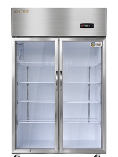 商用冰柜立式单温风冷冷藏柜超市双门饮料展示柜冷饮料商用保鲜柜
