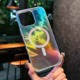 适用苹果16promax手机壳新款镭射渐变羽毛彩镀壳iPhone15软边磁吸14plus全包防摔保护套13高级感12pro男女款