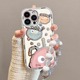 适用iPhone16手机壳15Promax煤球14Pro女新款13/12高级感小众ip11全包防摔8plus挂绳手链7/6s网红爆款x不撞壳